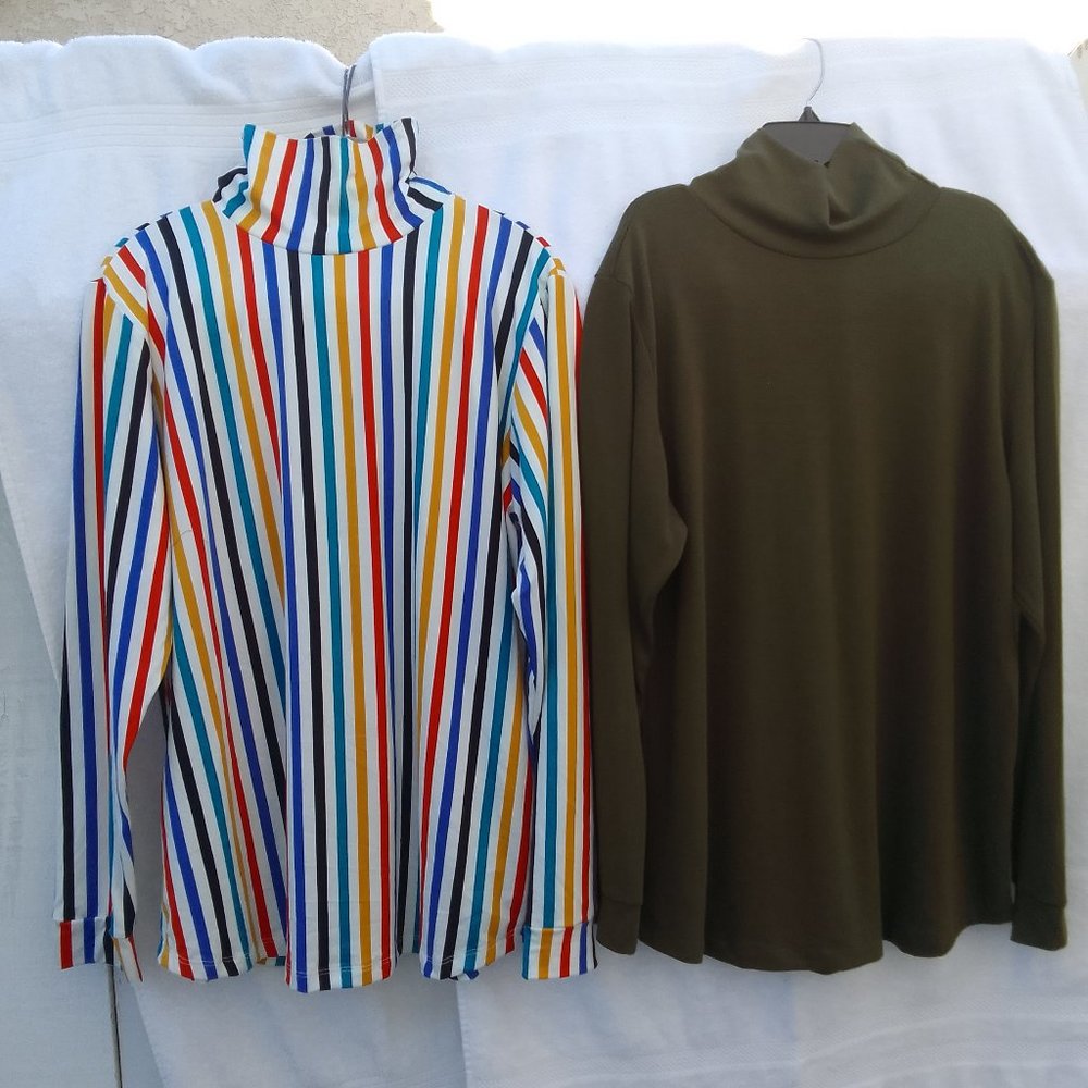 Bundle of 2 turtleneck/long sleeve, brand new, SKU